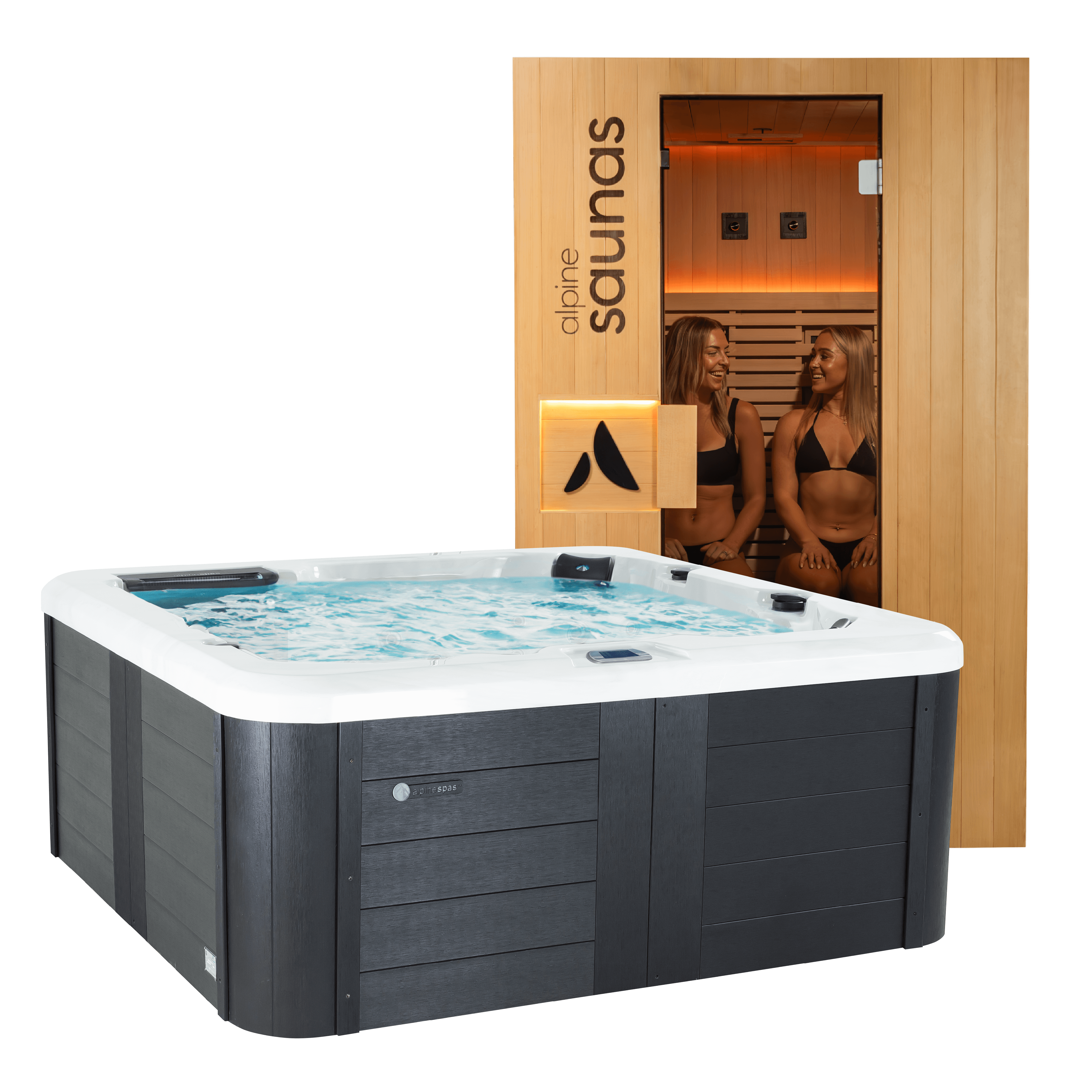 Matterhorn 6-Seater Spa + Copenhagen Infrared Sauna Combo | Alpine